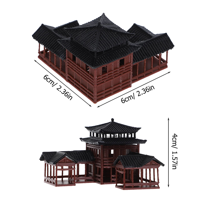 Japanese Garden Bonsai - Oud bouwmodel Miniatuur Japans paviljoen Decoraties