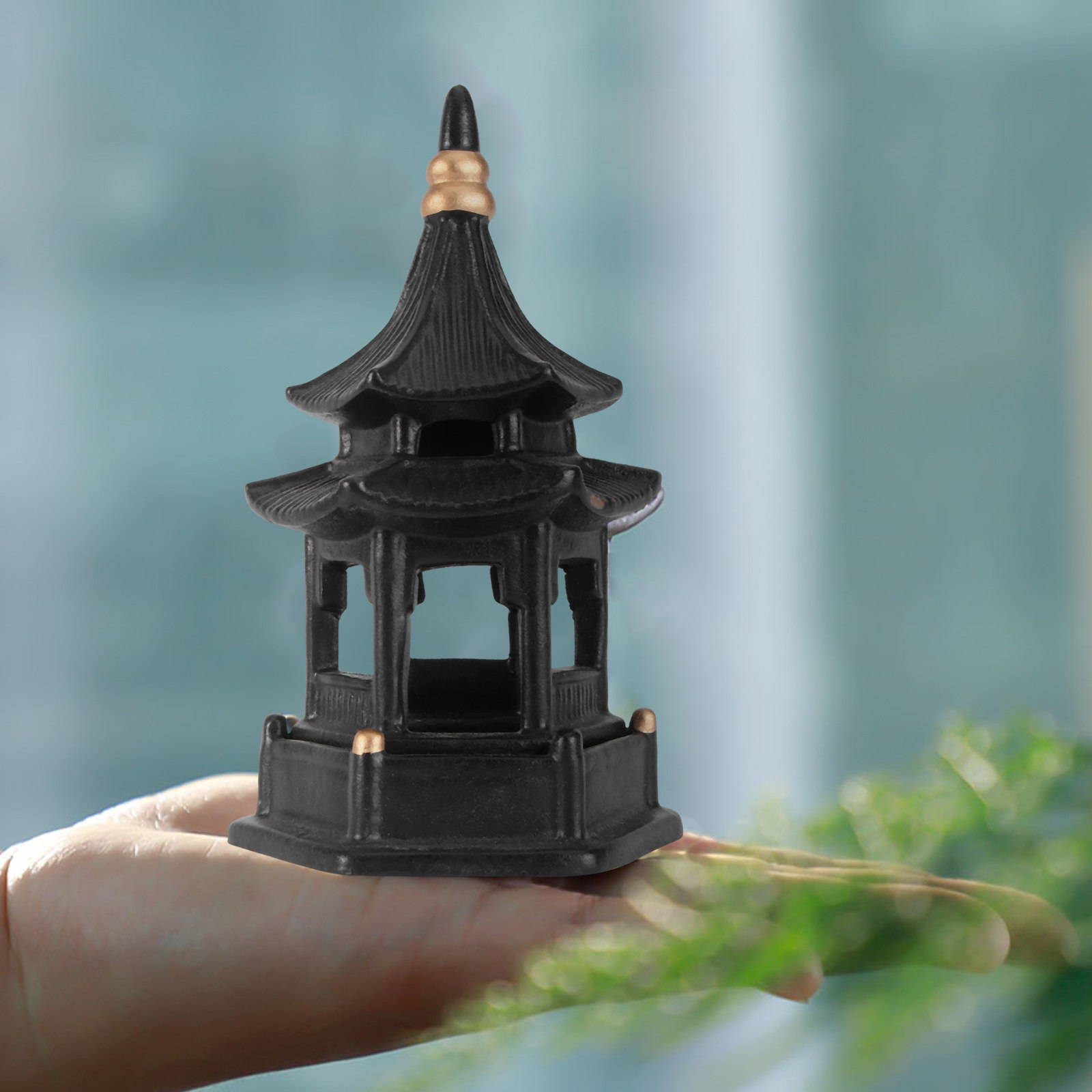 Bonsai Garden Photos - 1 Stuks Zeshoekig Paviljoen Creatief Keramiek