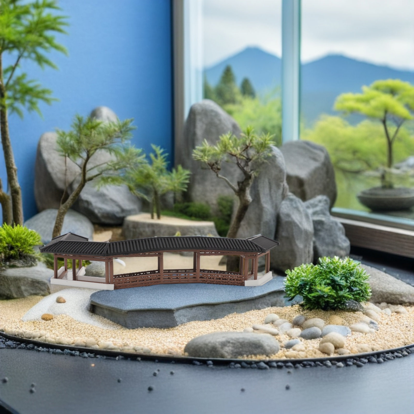 Miniatuurbrug voor microscène, - Landscape Bonsai Garden recensie en prijs