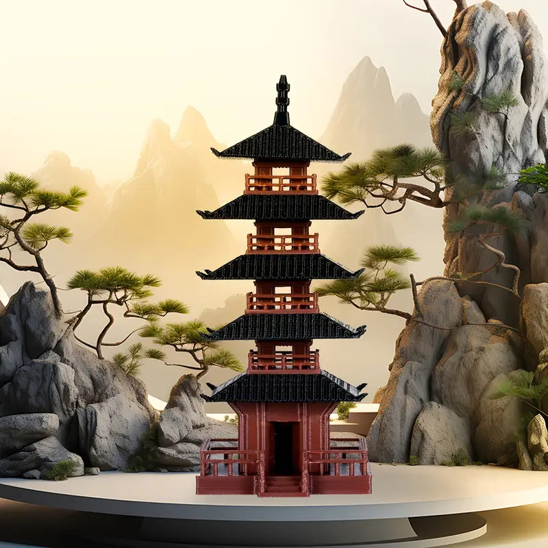 Mini Pagode Standbeeld Oud Geb - Bonsai Garden Mini recensie en prijs